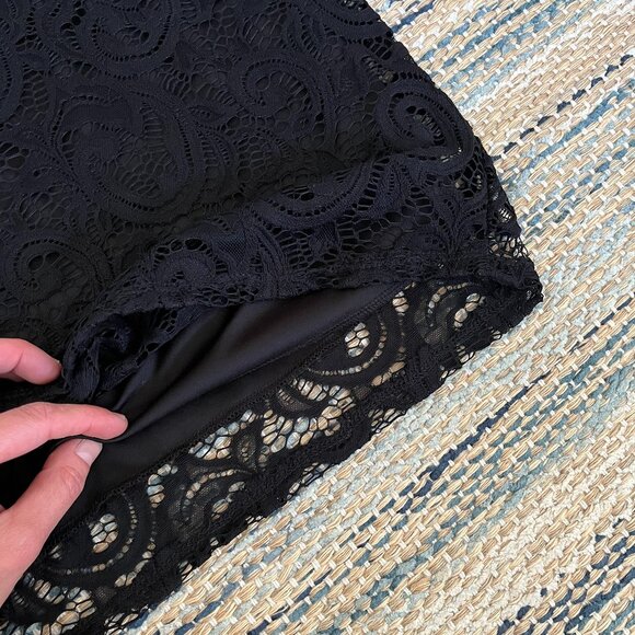 Black Lace Cocktail Dress - Small - Picture 6 of 11